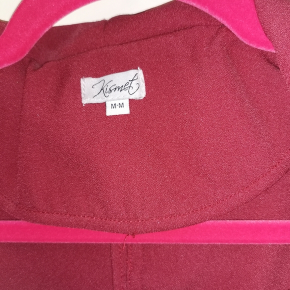 Kismet Burgundy Blazer - Picture 2 of 2